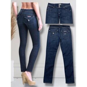 Hudson Collin Flap Skinny Women's Size 30 Low-Rise Blue Jeans